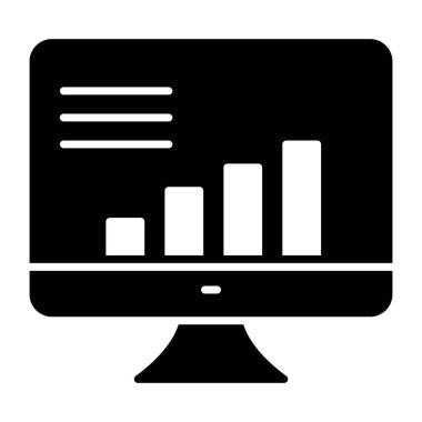 Çevrimiçi veri analizlerinin premium indirme simgesi