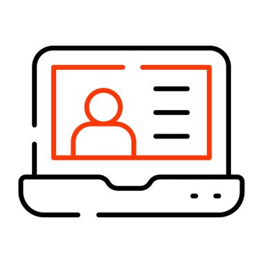 Çevrimiçi hesabın yaratıcı tasarım simgesi