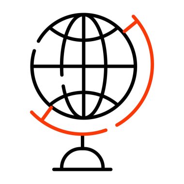 Masa küresinin yaratıcı tasarım simgesi 