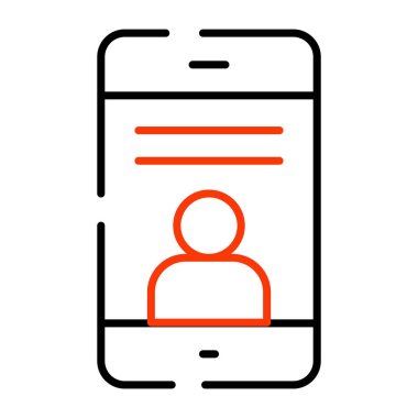 Taşınabilir profilin moda tasarım simgesi