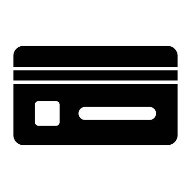 Atm kart simgesi, düzenlenebilir vektör