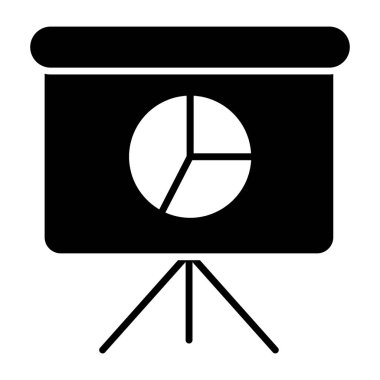 İş sunumunun düzenlenebilir tasarım simgesi