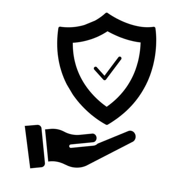 Trendy design icon of security service