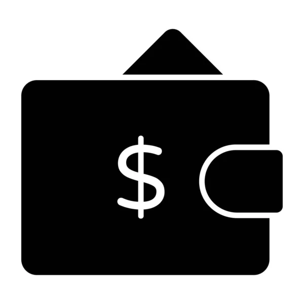 Ein Billfold Accessoire Symbol Vektor Design Der Brieftasche — Stockvektor