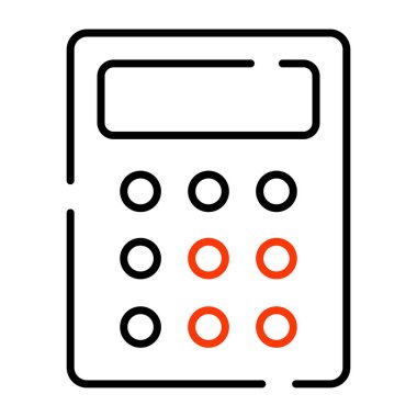 Sayı kırıcı ve hesap makinesinin premium indirme simgesi