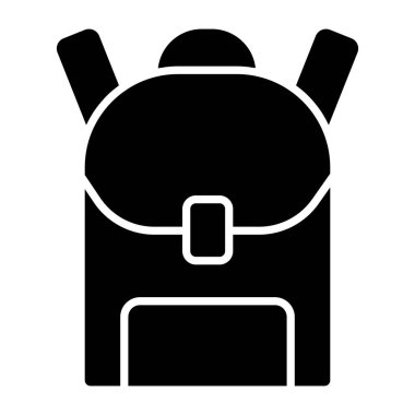 Sırt çantasının modaya uygun bir vektör tasarımı