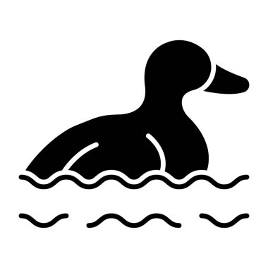 Çocuk oyuncağı simgesi, sağlam ördek tasarımı