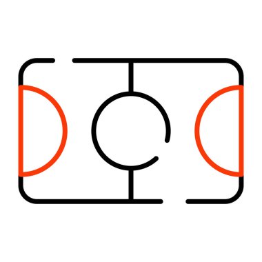 Futbol stadyumu ikonu, düzenlenebilir vektör