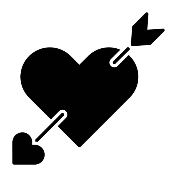 Heart Archery Arrow Icon Cupid Heart — Stock Vector