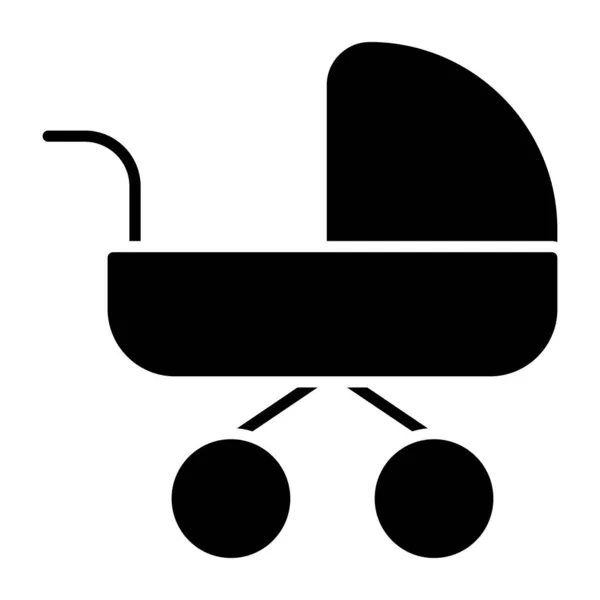 Επεξεργάσιμο Εικονίδιο Σχεδιασμού Του Καροτσιού Μωρού — Διανυσματικό Αρχείο
