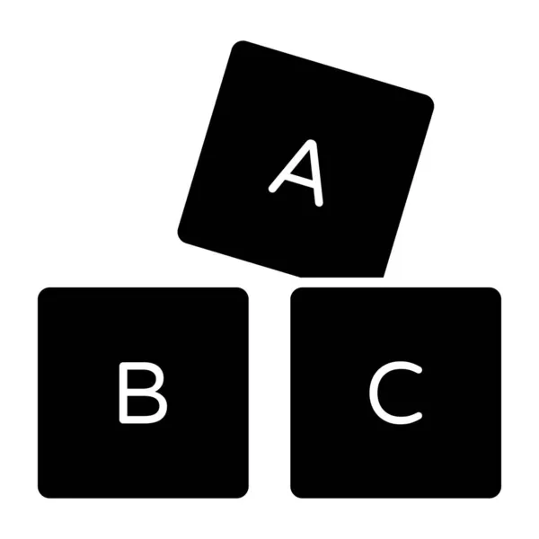 Abc Bloklarının Bir Simge Tasarımı — Stok Vektör