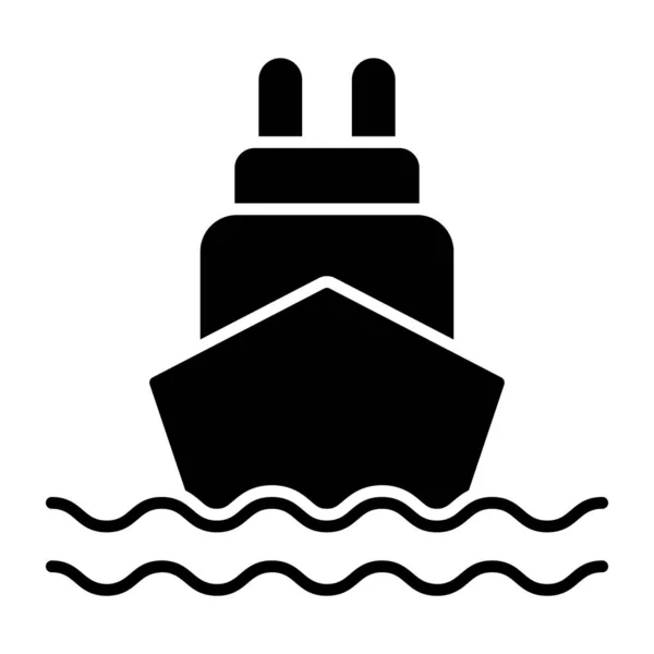 Modern Design Icon Boat — Stock Vector