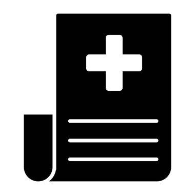 Tıbbi tavsiye ve reçete vektörünün mükemmel tasarım simgesi