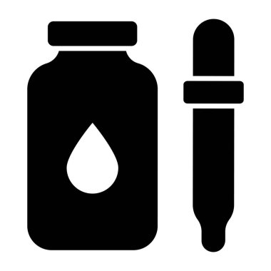 Düşüren şişenin katı tasarım simgesi