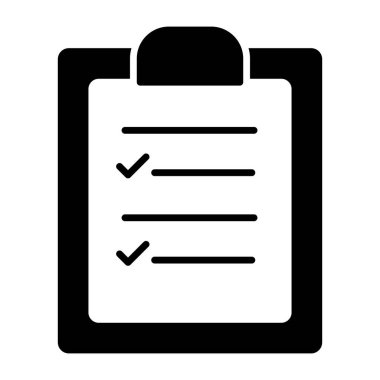 Kontrol listesinin modern tasarım simgesi