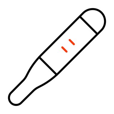 Sıcaklık göstergesi simgesi, termometrenin ana tasarımı