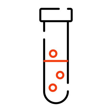 Test tüpünün son moda vektör tasarımı 