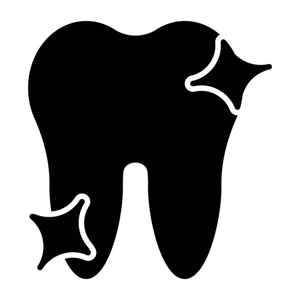 Идеальная Иконка Здорового Зуба — стоковый вектор