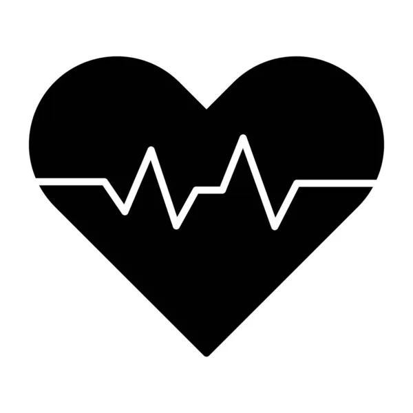 Glyph Design Icon Heart — Stock Vector