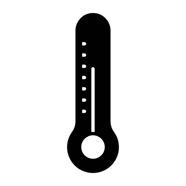 Ein Temperaturanzeiger Symbol Glyphen Design Des Thermometers — Stockvektor