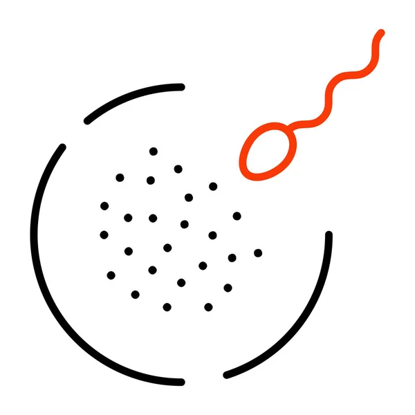 Sperma Vstupující Pojetí Vajíčka Početí — Stockový vektor