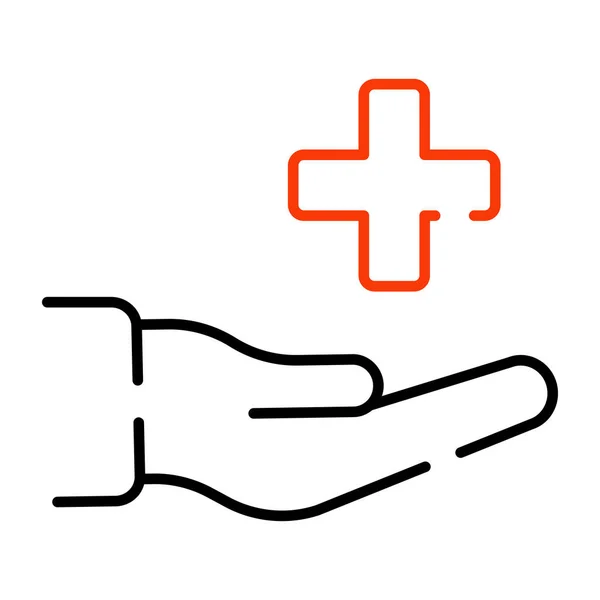 Икона Креативного Дизайна Медицинской Помощи — стоковый вектор