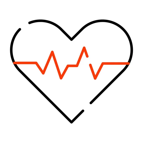 Icono Diseño Sólido Del Corazón — Vector de stock