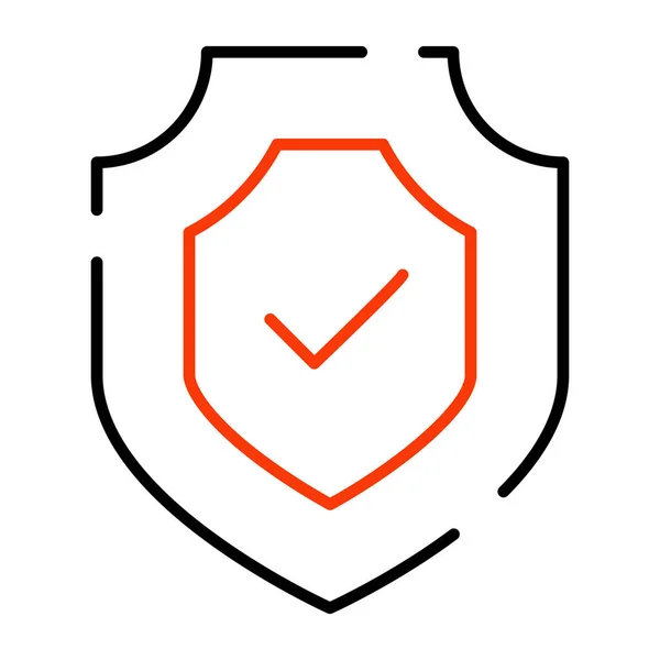 Иконка Современного Дизайна Щита Безопасности — стоковый вектор