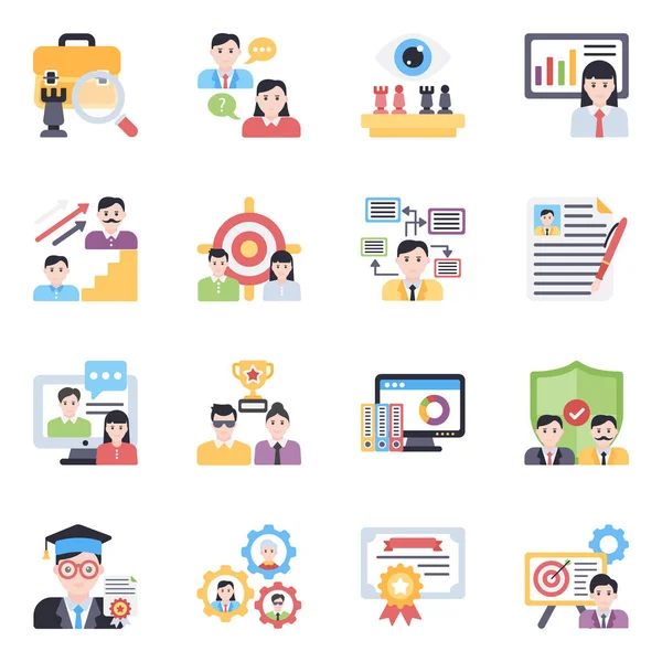 Çabuk, küçük bir iş paketi. İnsan kaynakları, iş ve ilgili projelere uyuyor. Düz simge tasarımları mükemmel bir şekilde oluşturuldu.