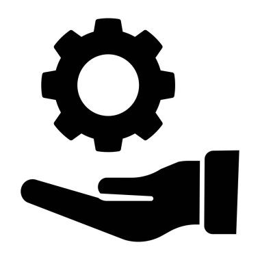 El gösterimi servis simgesi üzerine vites