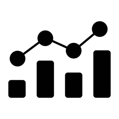 Yalan makinesi grafiği gösteren çubuklu trend çizgileri 
