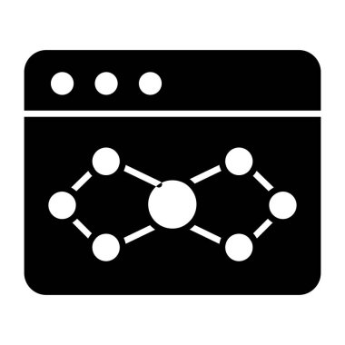 Web yapısının modern tasarım simgesi