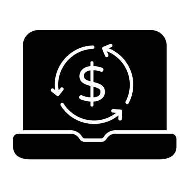 Para akışının mükemmel tasarım simgesi