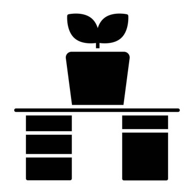 Düzenlenebilir bir tasarım saksı bitkisi