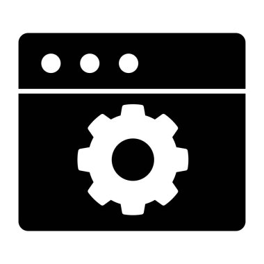 Web ayarlarının vektör tasarım simgesi 