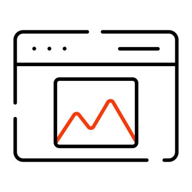 Web manzarasının bir simge tasarımı