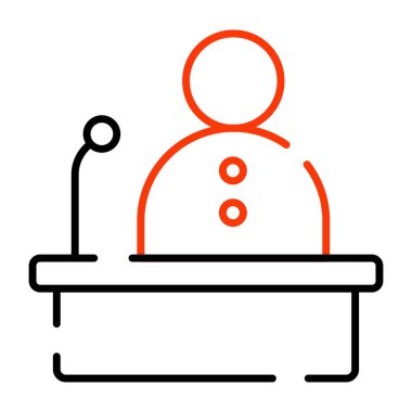 Podyum önündeki Avatar seminer kavramını ifade ediyor