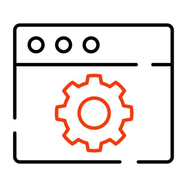 Web ayarlarının vektör tasarım simgesi 
