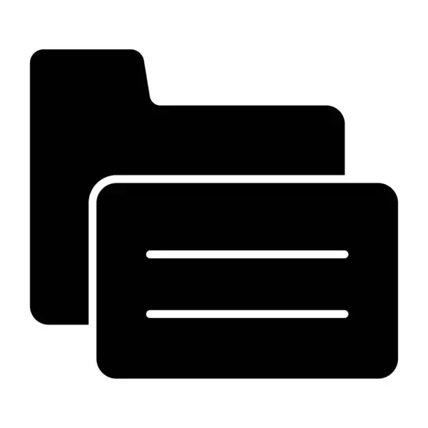Document Portfolio Icon Vector Design Folder — стоковый вектор