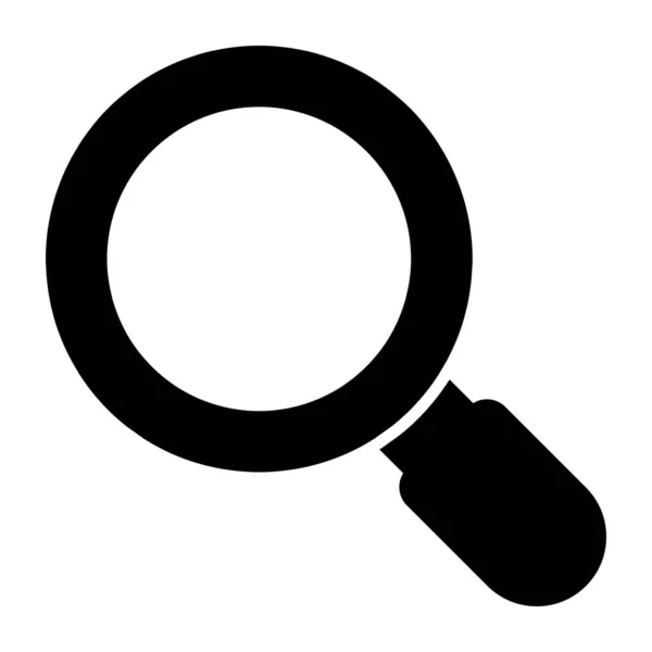 Trendy Solid Design Icon Magnifying Glass — 图库矢量图片