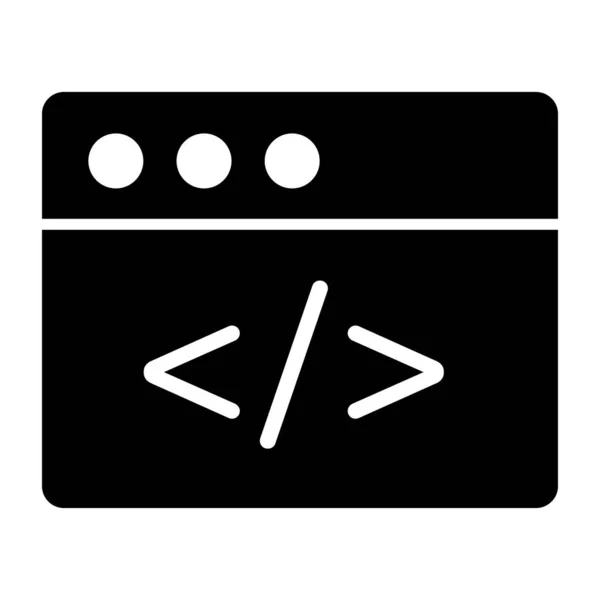 Editable Design Icon Web Coding — Stockvektor