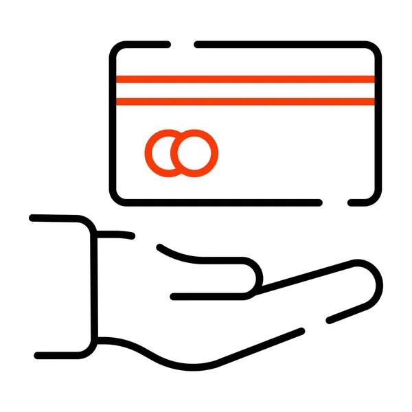 Atm Card Service Icon Editable Vector — Stockvektor