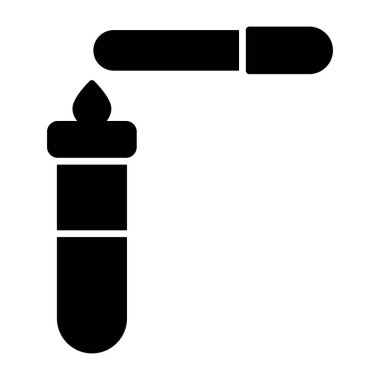      Örnek tüp, deney konsepti vektörünün modayı 