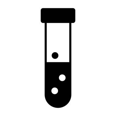 Test tüpünün son moda vektör tasarımı 