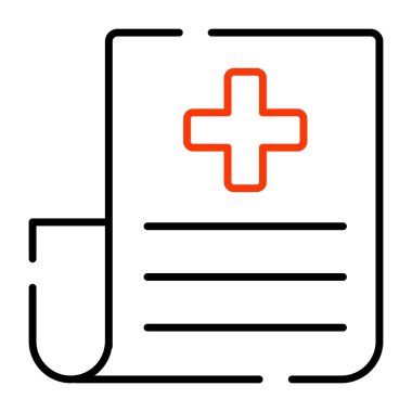 Tıbbî tavsiye için mükemmel tasarım simgesi