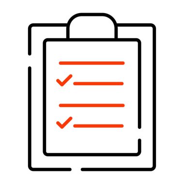 Kontrol listesinin modern tasarım simgesi