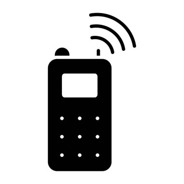 Akıllı telsizin son moda vektör tasarımı