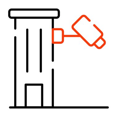 CCTV kamerasının düzenlenebilir tasarım simgesi