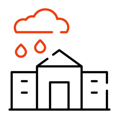 Yağışların mükemmel tasarım simgesi