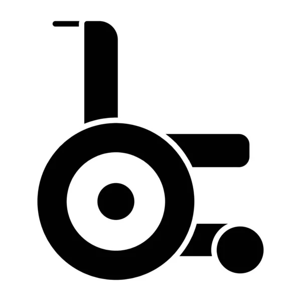 Ícone Design Exclusivo Cadeira Rodas — Vetor de Stock